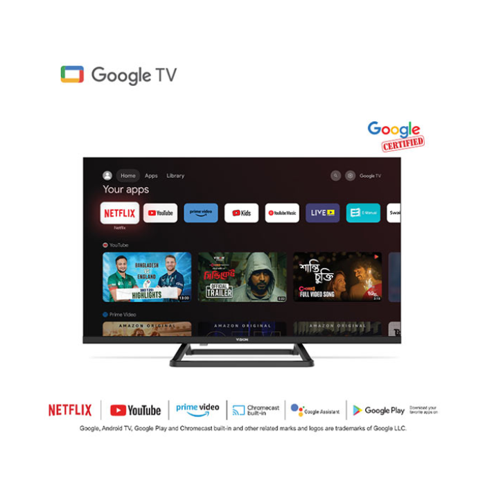 VISION 32" LED TV E50S Google TV