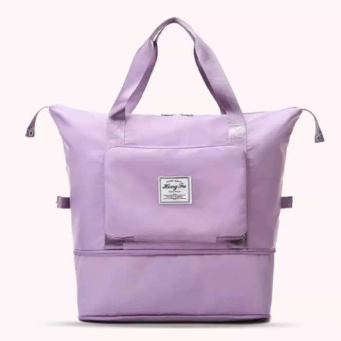 Super Large Capacity Folding Travel Bag (Light Purple Color)